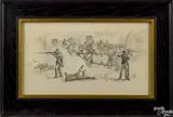 pen by Winslow Homer, gouache, offered Jan 2017