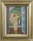Untitled by Donald S. Vogel, oil on board, sold Jan 2017