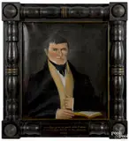 portrait of a gentleman by Edward Hicks, oil on canvas, offered Jan 2017