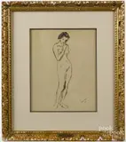 female nude by Robert Henri, monotype, offered Dec 2016