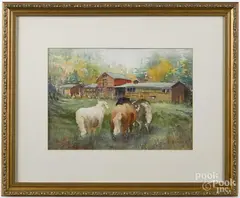 Untitled by Mimi Johnson, watercolor, offered Dec 2016