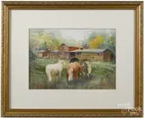 Untitled by Mimi Johnson, watercolor, offered Dec 2016