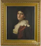 portrait of a woman by Herman Gustave Herkomer, oil on canvas, offered Dec 2016
