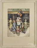 Untitled by Ruth Freyberger, watercolor, offered Dec 2016