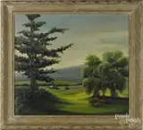 landscape by W. Earl Snyder, oil on canvas, offered Dec 2016