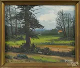 works by Victor Shearer, oil on canvas, offered Dec 2016