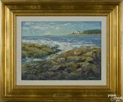 Untitled by M. Hart, oil on board, offered Nov 2016