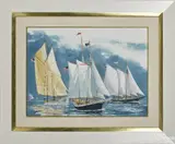 of sailboats by A.S.M.A. P. Pahl, watercolor, offered Nov 2016