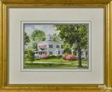 of a home by Keith Hoffman, watercolor, offered Nov 2016