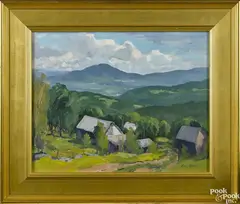 landscape by Eric Tobin, oil on panel, offered Nov 2016