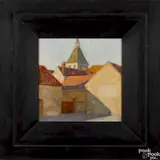 Untitled by Jon Redmond, oil on board, offered Nov 2016