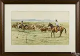 Untitled by Reynolds Thomas, watercolor, offered Nov 2016