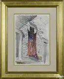 Untitled by Stephen Hodecker, watercolor, offered Nov 2016