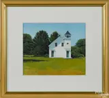 of a county church by Ed Rafferty, watercolor, offered Nov 2016