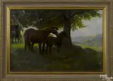 of horses by Adrian Jones, oil on canvas, offered Nov 2016