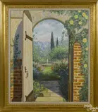 of a garden by Francois Beaupre, oil on canvas, offered Nov 2016