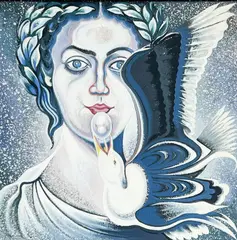 Offering by Lowell Nesbitt, 1986, oil on canvas, sold Oct 2022