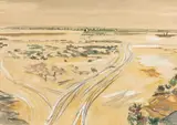 Paysage de Camargue by Yves Brayer, Aquarelle et gouache, sold Jun 2011