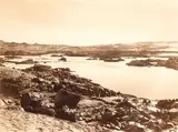 Le Nil au dessous de la première cataracte by Gustave Le Gray, 1867, Tirage légendé au crayon sur le montage, sold Jun 2011