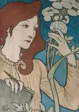 Allégorie des dessins by Eugene Grasset, Lithographie en couleurs, sold Jun 2007