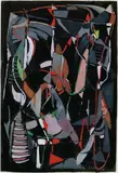Composition fond noir by André Lanskoy, Gouache signée en bas à droite, sold May 2007