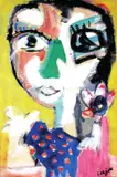Femme en buste by Bernard Lorjou, Gouache signée en bas à droite, sold May 2007