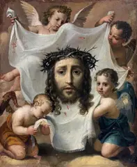 Le Voile de sainte Véronique by Daniel Hallé, Toile, sold Feb 2013