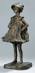 Fillette by Paolo Troubetzkoy, Bronze à patine brune, sold Dec 2012