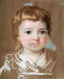 Portrait présumé de Jeanne Julie Louise Lebrun, fille de l'artiste by Élisabeth Louise Vigée Le Brun, Pastel sur papier marouflé sur toile, sold Nov 2012