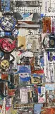 Sans titre by Bruno Constant, 2007, Technique mixte, collage et assemblage d'objets de récupération et dessins à l'encre sur t, sold Jun 2022