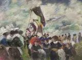 Le Pardon by Pierre Caro, 1981, Pastel, sold Jun 2022
