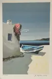 Barque à Delos by Jean-Pierre Bertaux-Marais, Lithographie en couleur, sold Jun 2022