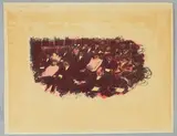 Au Théatre. 1899. Planche de la série « Quelques aspects de la vie de Paris by Pierre Bonnard, Lithographie en couleurs sur vélin mince, collée par le haut et le bas du feuillet, sold Jun 2020