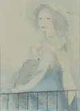 Fillette au chien by Marie Laurencin, Lithographie en couleurs, sold Jun 2020