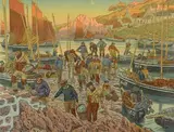 Le port by Henri Rivière, Lithographie originale, sold Jun 2020