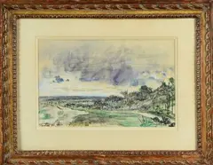 Pantin by Johann Bartholdi Jongkind, 1868, Aquarelle gouachée, sold Jun 2020