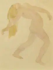La danse by Odilon Roche, Aquarelle porte une signature apocryphe en haut à droite, sold Jun 2020