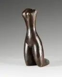 Nu agenouillé by Baltasar Lobo, Épreuve en bronze patiné, sold Jun 2020