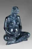Femme assise en tailleur by Marie-Paule Devillers Chabrolle, Épreuve en bronze patiné, sold Jun 2020