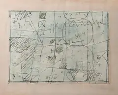 Sans titre by Georges Noël, 1963, Encre et aquarelle sur papier, sold Nov 2019