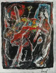 Sans titre by Jacques Doucet, Gouache sur papier, sold Nov 2019