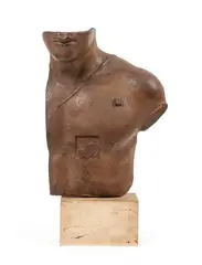 Asclépios by Igor Mitoraj, 1988, Epreuve en bronze à patine brune, sold Nov 2019