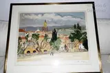 Village provençal by Yves Brayer, Lithographie en couleur signée au crayon en bas à droite, sold Mar 2020