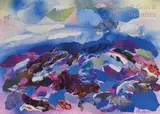 Nuit des maréchaux by Claude Maréchal, Aquarelle, collage de papiers, sold Dec 2019