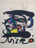 Peinture sur papier et dessin by Joan Miró, 1971, Affiche avant la lettre, sold Jun 2010