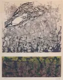 Sans titre by Jean Paul Riopelle, Lithographie en brun, épreuve signée et annotée «, sold Jun 2010