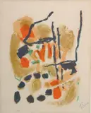 Sans titre by Pierre Tal-Coat, Lithographie en couleurs, épreuve signée et numérotée, sold Jun 2010