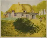 La ferme de La Bandelière. 1905 by Jacques Villon, Eau-forte et aquatinte, sold Sep 2009
