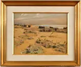 Troupeau de taureau by Édouard Doigneau, Aquarelle et fusain, sold Apr 2024