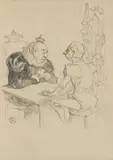 The King's game card, ca 1895 by Henri de Toulouse-Lautrec, Lithographie, sold Dec 2012